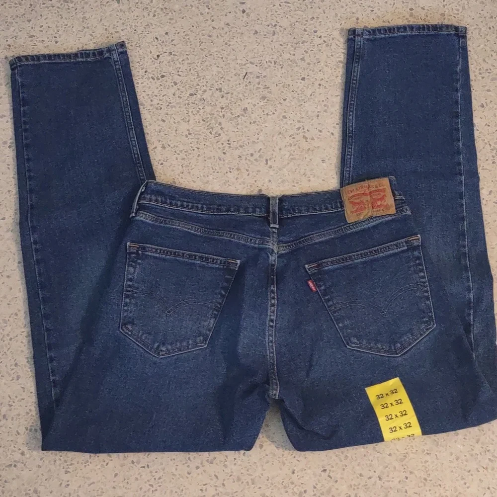 Levi's 505 regular mens sits at waist Jeans 32 straight leg extra thigh room New - Picture 9 of 9